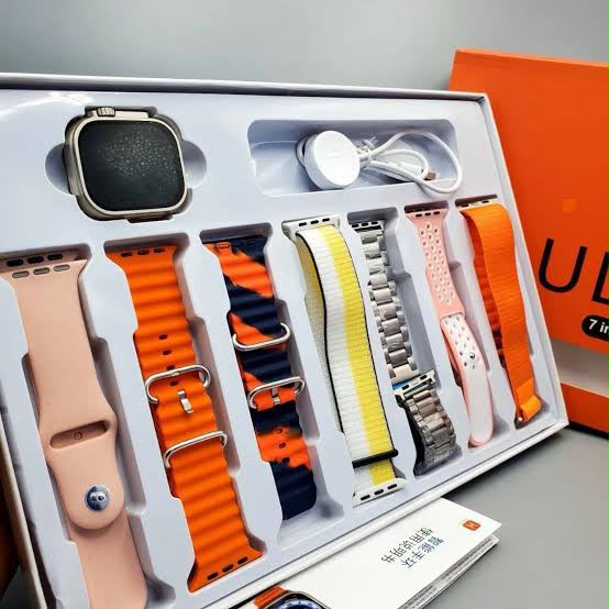 Ultra Smart Watch With 7 Straps