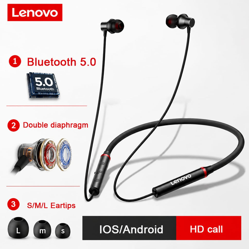Lenovo HE05X Neckband Wireless Earphones