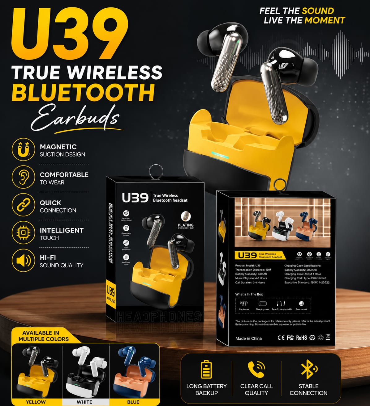 U39-TWS Wireless Earbuds