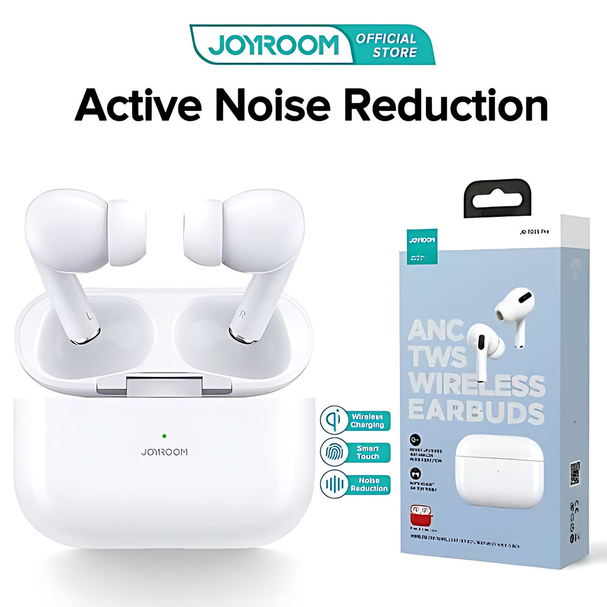 JOYROOM Noise Reduction Wireless Earbuds With Rubber Buds